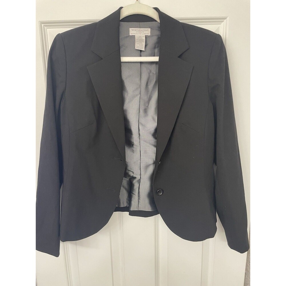Worthington Black Career Blazer Women’s Size 6P